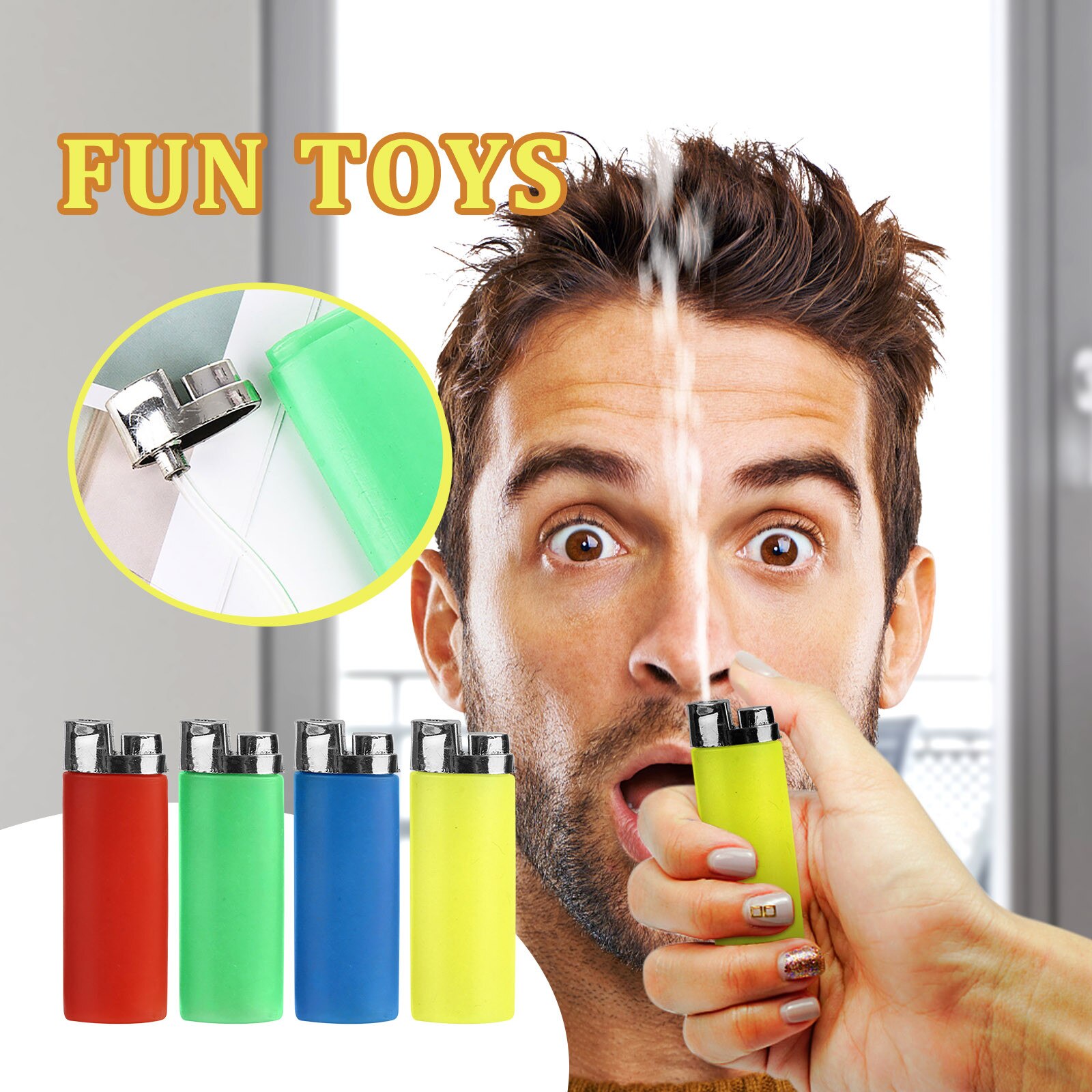 Squirt Lighter Prank Toy Compulsion Fool&s Day Prank Props Friends Joke Children&s Gifts Ԭܬ